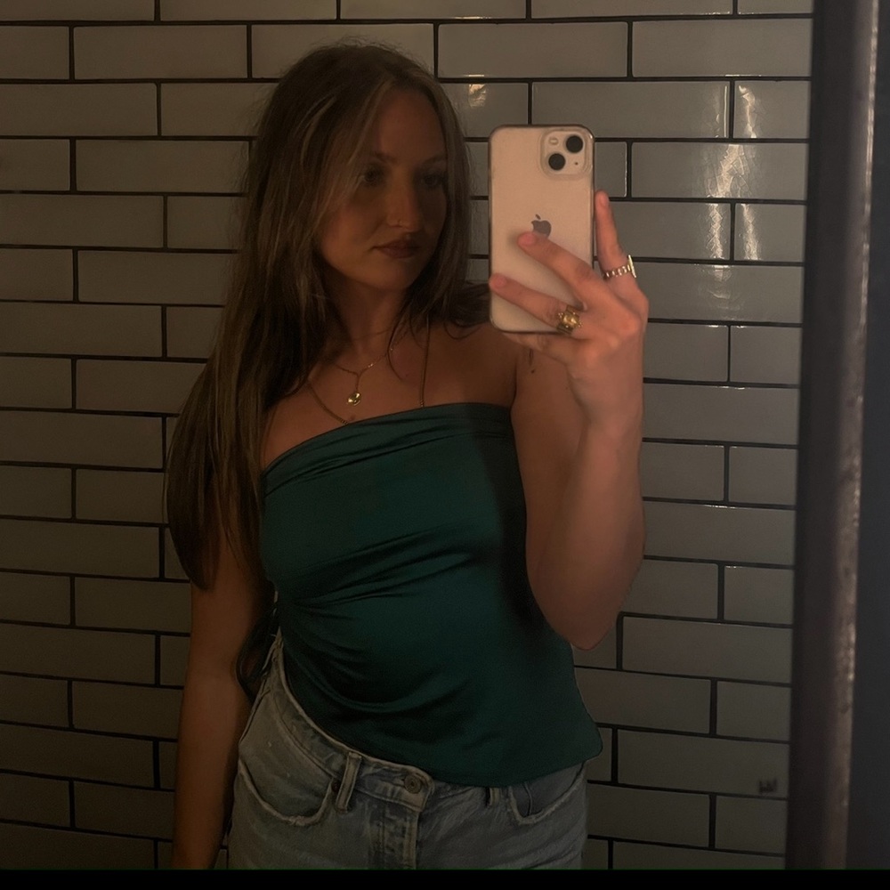 Green tube top